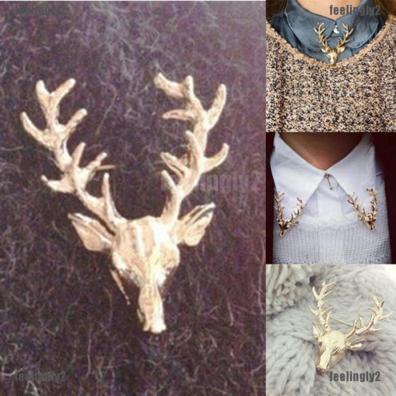 ❤Mặt Trời❤ Trâm Cài Áo Hình Tuần Lộc Thời Trang Cho Nam