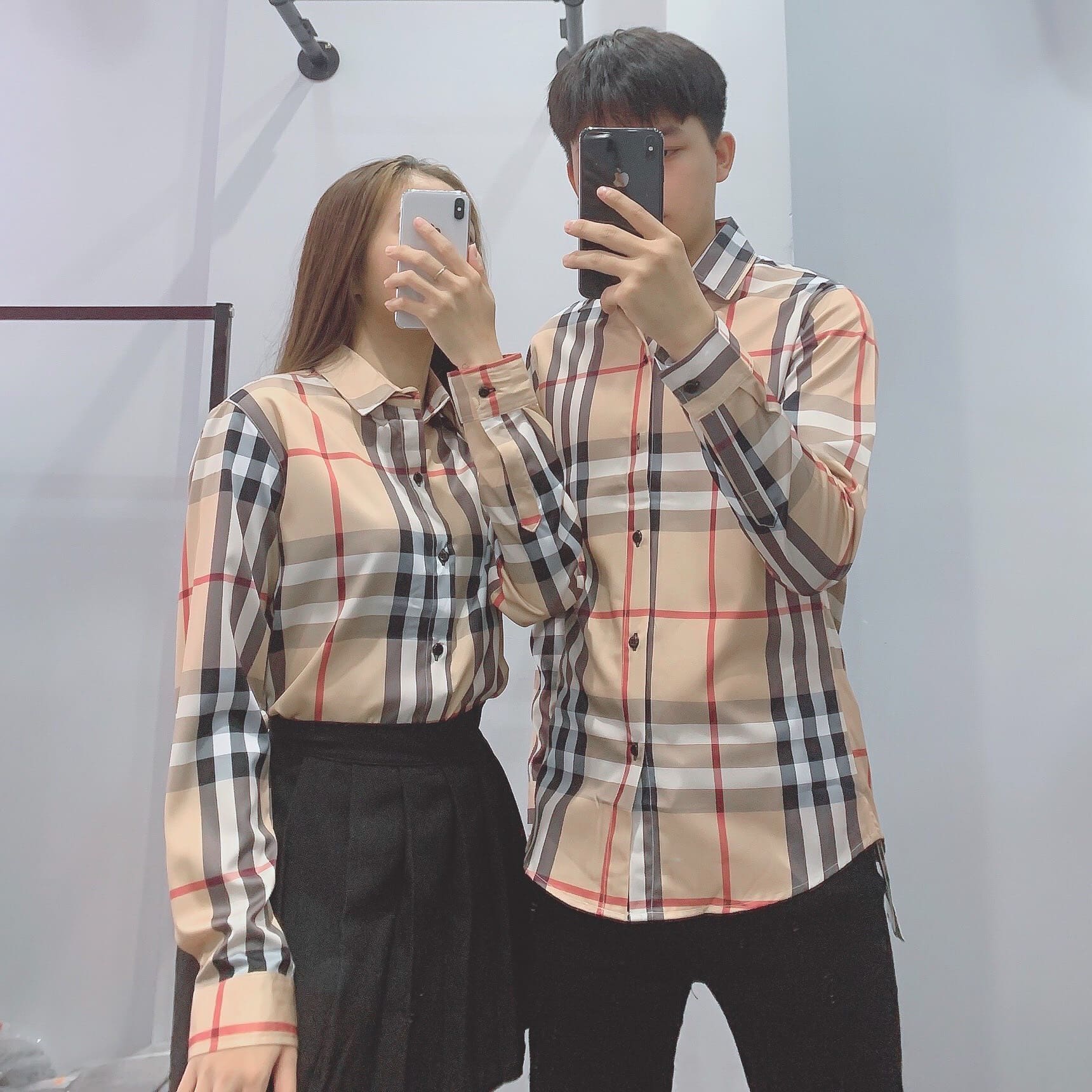 Áo Sơ Mi Nam Nữ Burberry Sọc Vàng