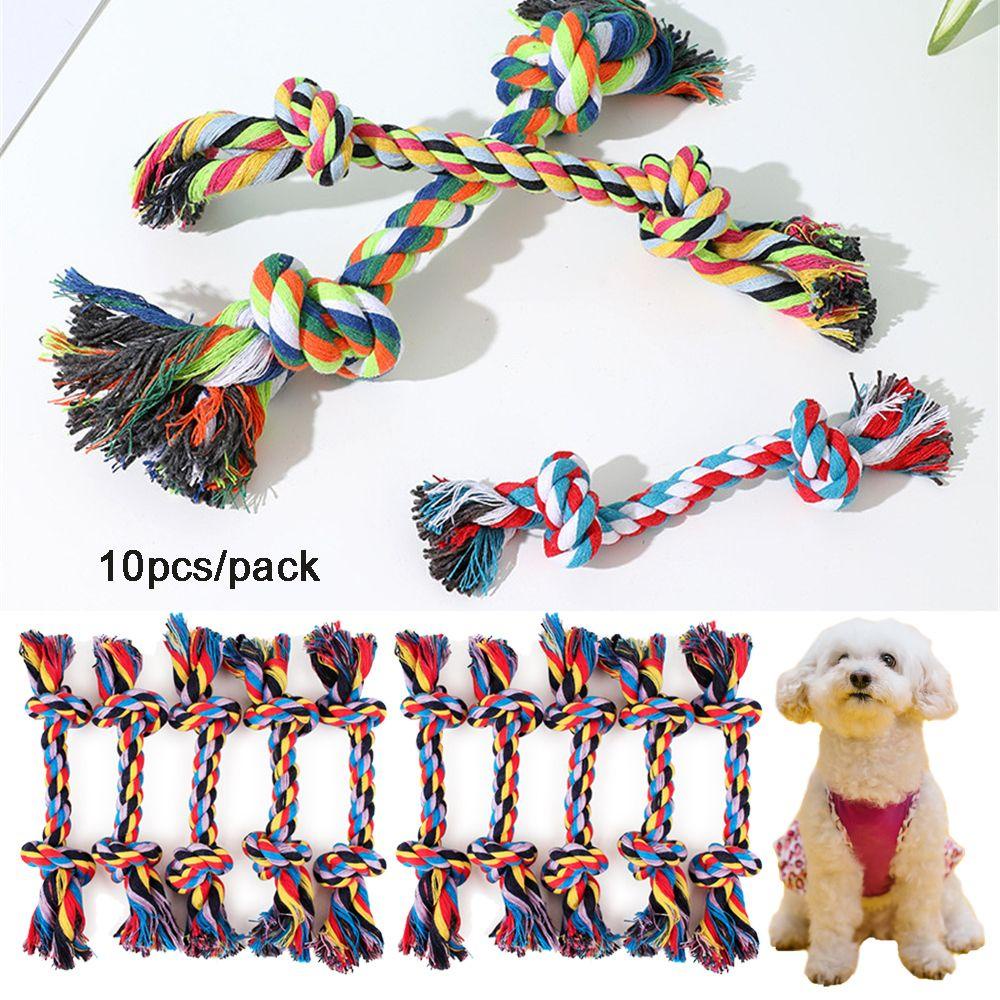 Set 10 Que Dây Thừng Bện Xương Cho Cún Cưng Gặm Nướu