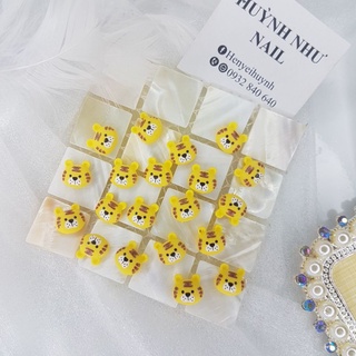 Túi 20 viên charm nhựa cao cấp đính móng