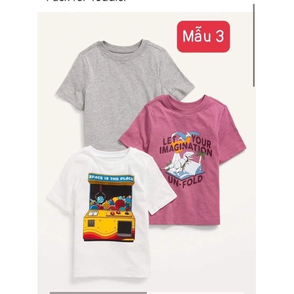 Set 3 áo phông OLD bé trai,bé gái