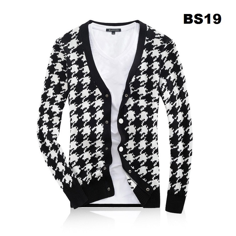 Áo cardigan len nam BS19