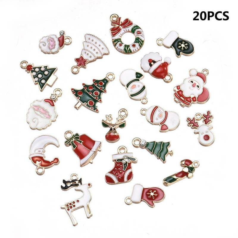 Set 10 / 15 / 20 / 100 Phụ Kiện Trang Trí Cây Thông Noel Thời Trang