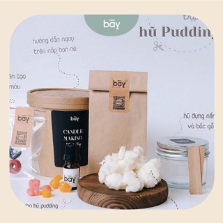 Set Tự Làm Nến Thơm Phòng Tại Nhà Tinh Dầu Mỹ An Toàn Dễ Làm - HŨ PUDDING