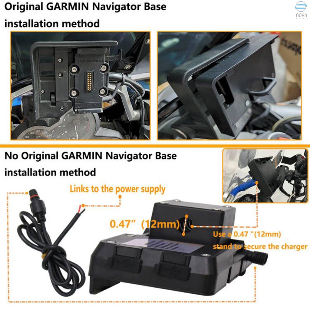 Giá Đỡ Điện Thoại Di Động Kèm Sạc USB Thay Thế Chuyên Dụng Cho BMW R1200GS LC & Adventure S1000XR R1200RS