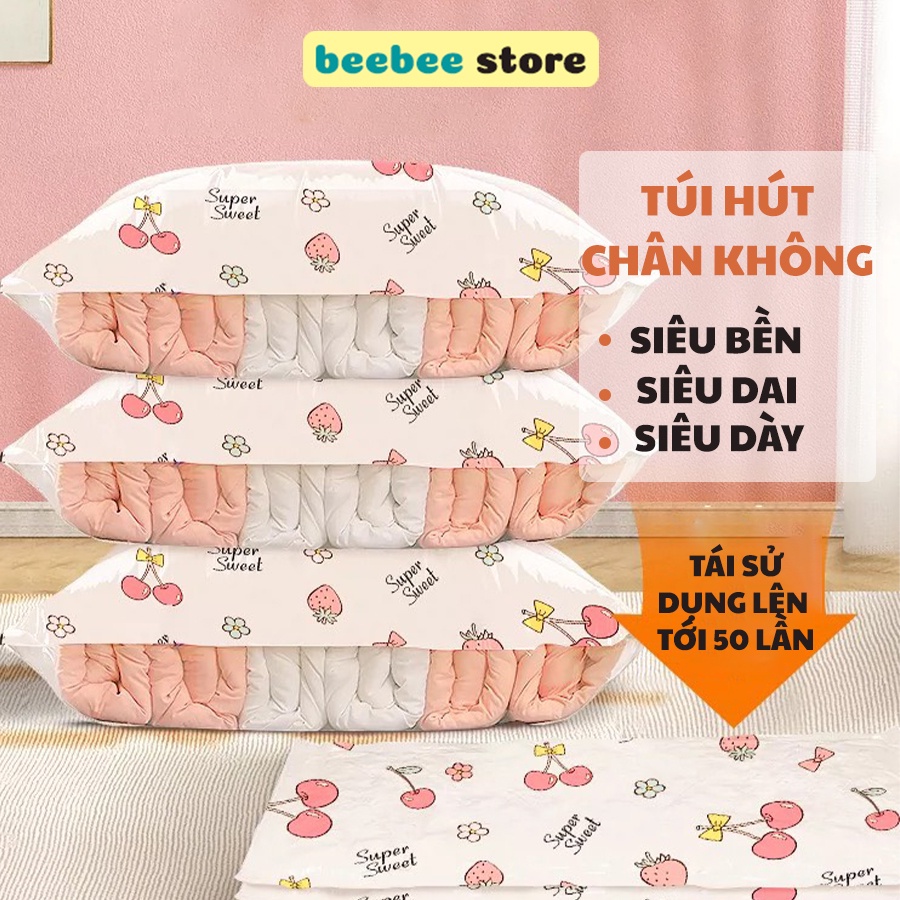 Túi Hút Chân Không Dày Dặn Bảo Quản Quần Áo, Chăn Ga Chống Nấm Mốc Cao Cấp M002 [Rẻ]