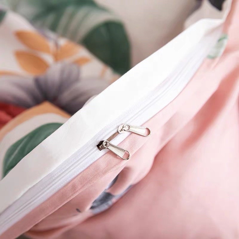 Bộ Chăn Ga Gối ❤️ Cotton living 100% cao cấp đủ size đệm ga giường họa tiết kẻ phong cách Hàn Quốc