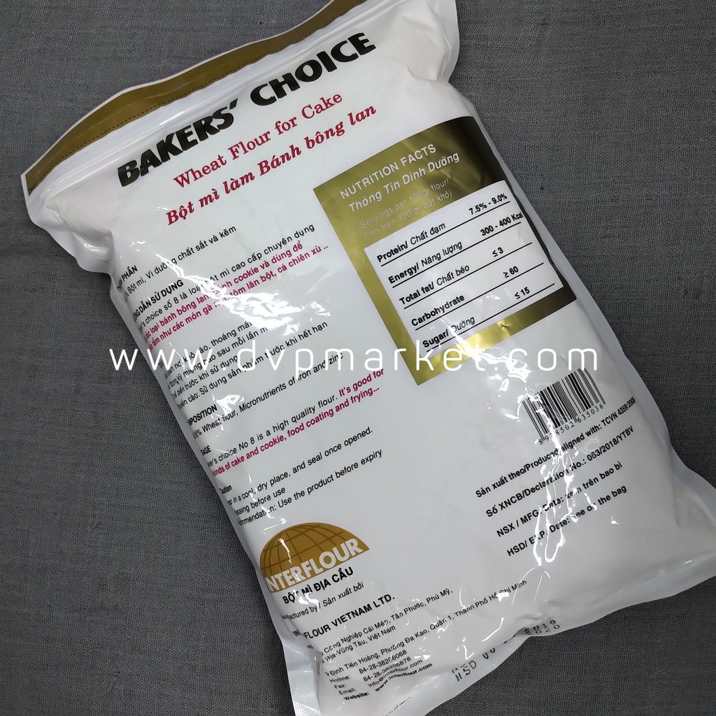 Bột mì Bakers'Choice số 8 - 11 - 13 | BigBuy360 - bigbuy360.vn