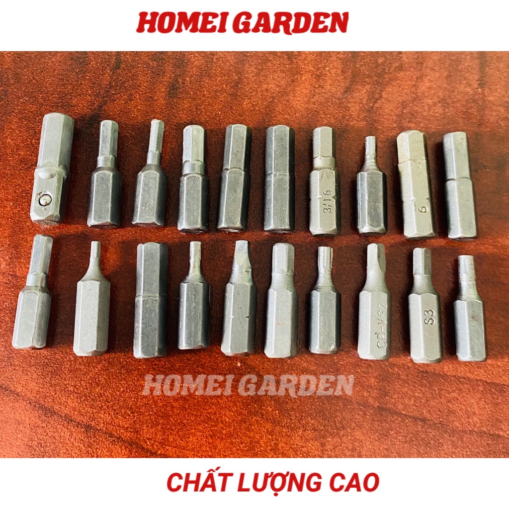 10 mũi tuốc nơ vít cho mũi khoan tiện lợi dễ sử dụng được làm bằng thép S2 cứng