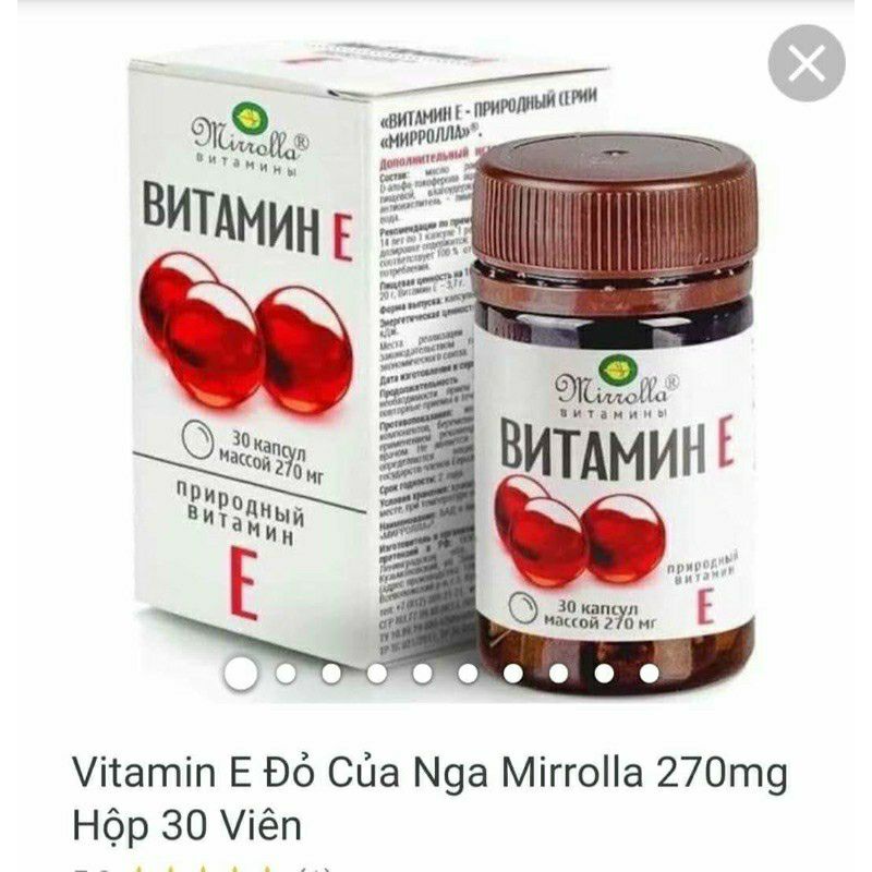 Vitamin E 270 đỏ Nga