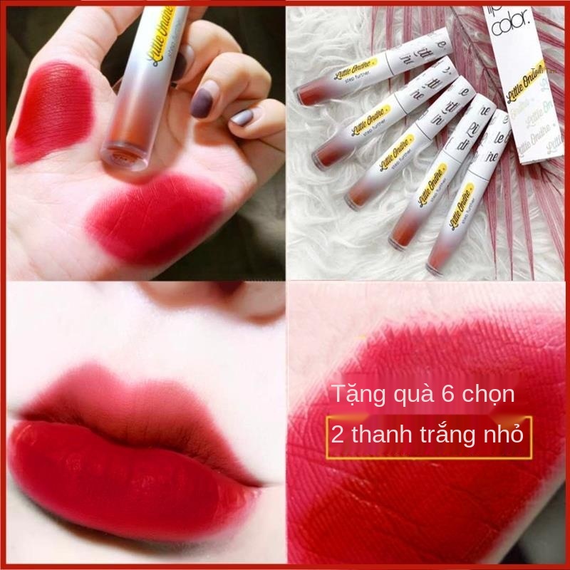❉■ Lâu Trôi Son môi có dưỡng chống thấm Màu Lì Tông Tiểu nữ bị mù đỏ mờ nhỏ xíu cây kẹo dẻo m007 màn sương m15 nhãn