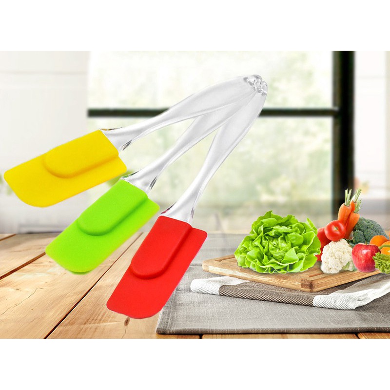 1 đồ dùng Nấu Ăn Bằng Silicon Mềm Với Tay Cầm Pha Lê Trong Suốt