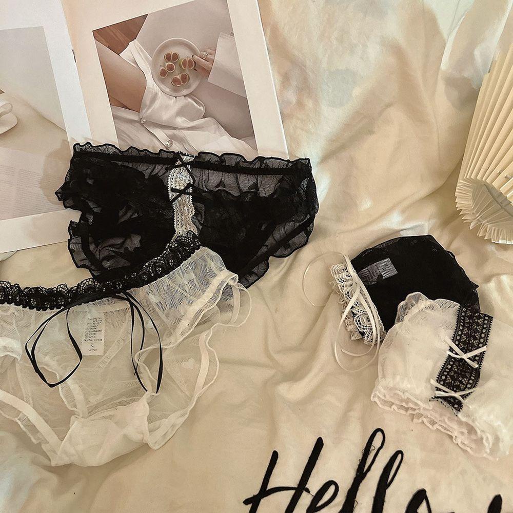 Quần Lót Thoáng Khí Lưng Vừa Đính Nơ Gợi Cảm Cho Nữ
