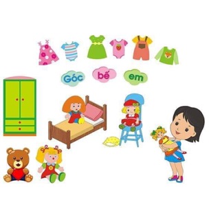 Tranh góc mầm non