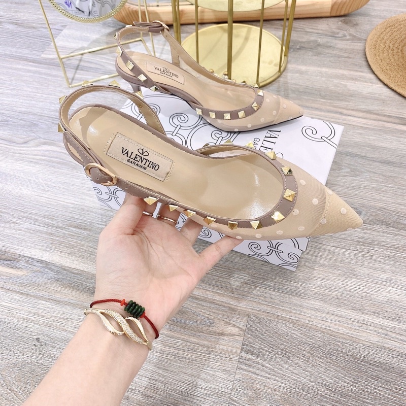 giày cao gót sandanl VLTO đinh lưới