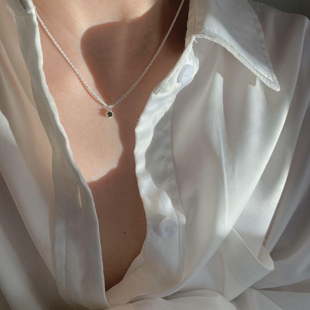 IVORY Fashion Women Necklace Neck charms Sparkling Necklace Diamond Pendant Necklace|Shiny Chain Necklaces Luxury Elegant Choker Minimalist Jewelry Gift Korean style Chain/Multicolor