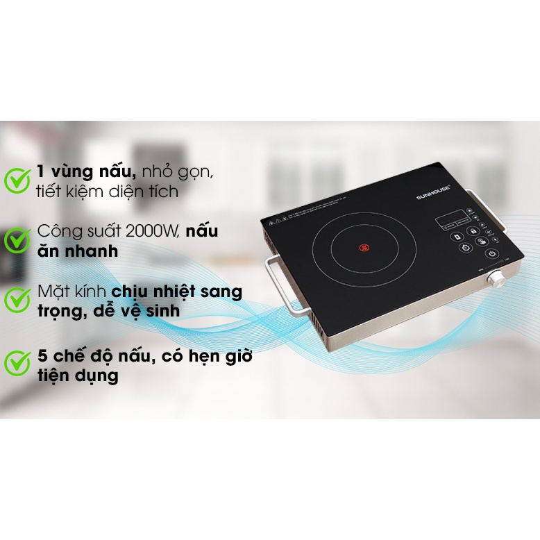 Mạch nguồn bếp hồng ngoại sunhouse 6017 / 6005 / 6011