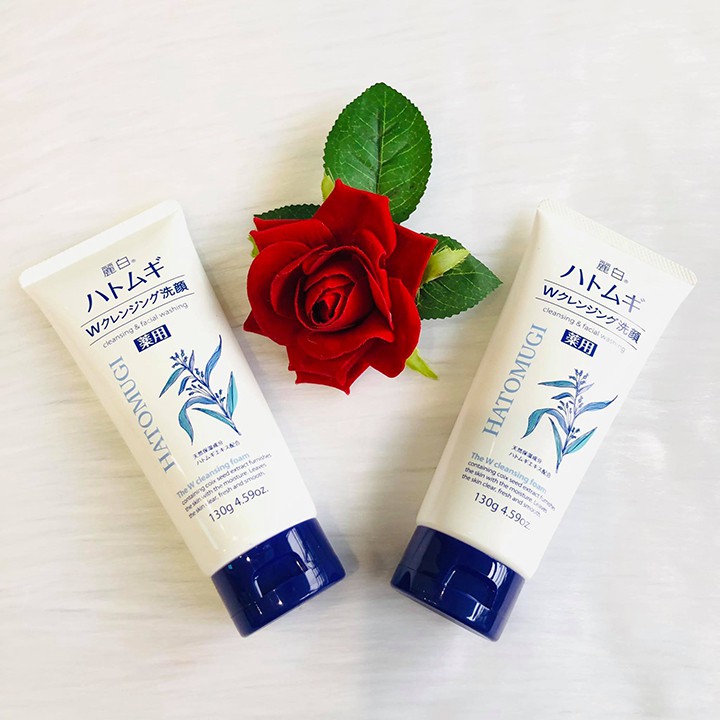 Sữa Rửa Mặt Trắng Da Hạt Ý Dĩ Hatomugi Cleansing & Facial Washing 130g