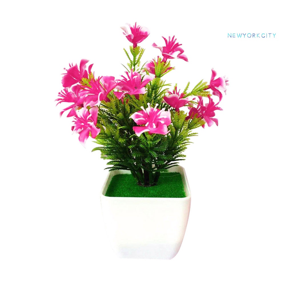 1 Chậu Hoa Anh Đào Nhân Tạo Dùng Cho Trang Trí