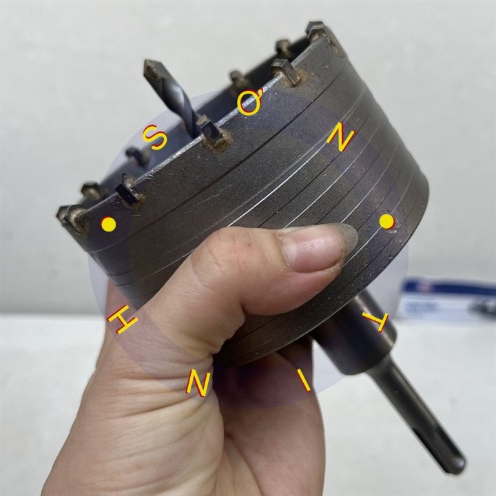 Mũi khoan lỗ khoét lỗ tường bê tông 100mm TOLSEN 75896