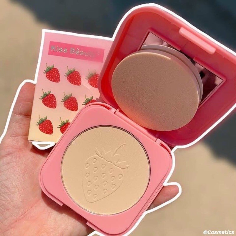 Phấn nền Dâu KissBeauty .Kiềm dầu che khuyết điểm tốt