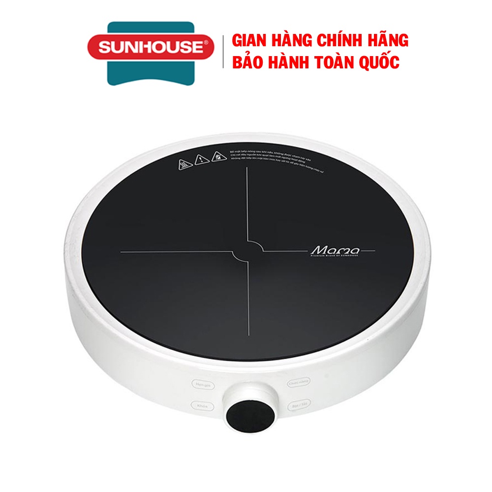 Bếp điện từ cảm ứng Sunhouse Mama SHD6872, Công suất 2000W, Tặng nồi lẩu vung kính