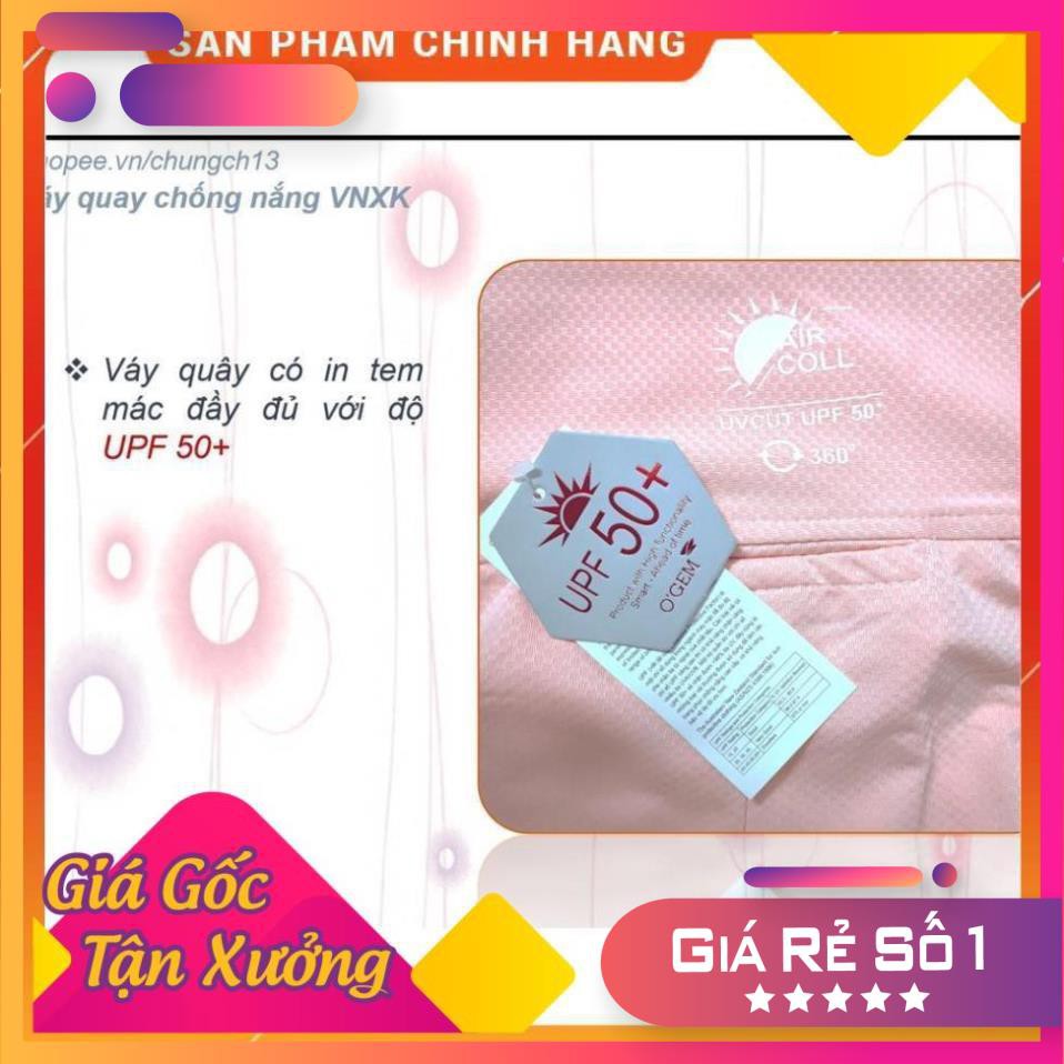 &lt;HÀNG ĐẸP&gt;VÁY QUÂY CHỐNG NẮNG THÔNG HƠI THOÁNG MÁT