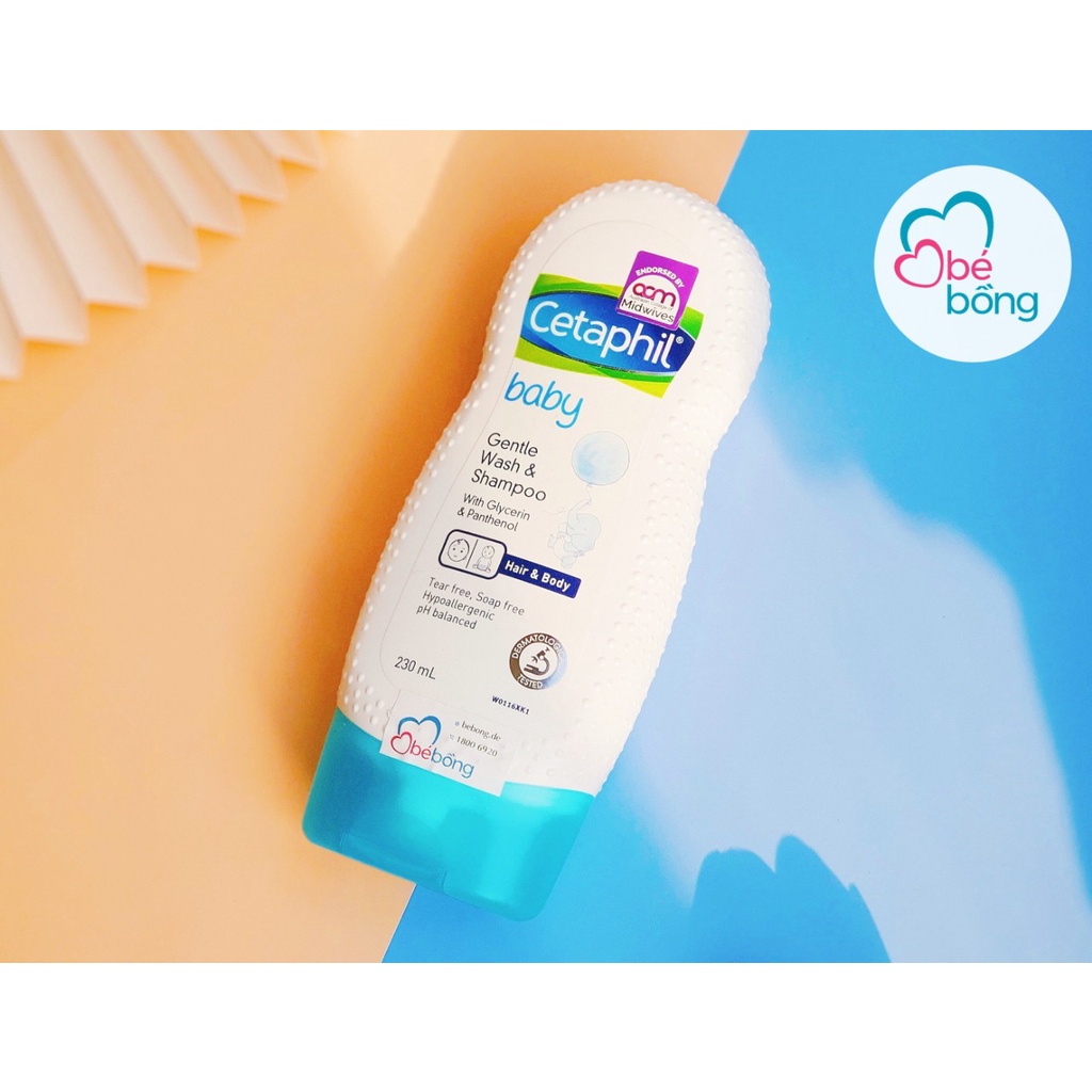 Sữa tắm gội Cetaphil Baby 230ml (date 30/11/2022)