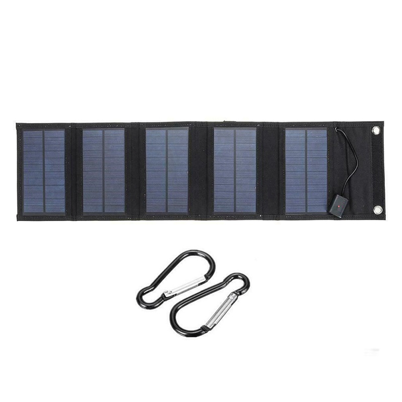 Tấm Sạc Pin Năng Lượng Mặt Trời 70W USB 5V Chống Thấm Nước Gấp Gọn Dành Cho Đi Bộ Đường Dài