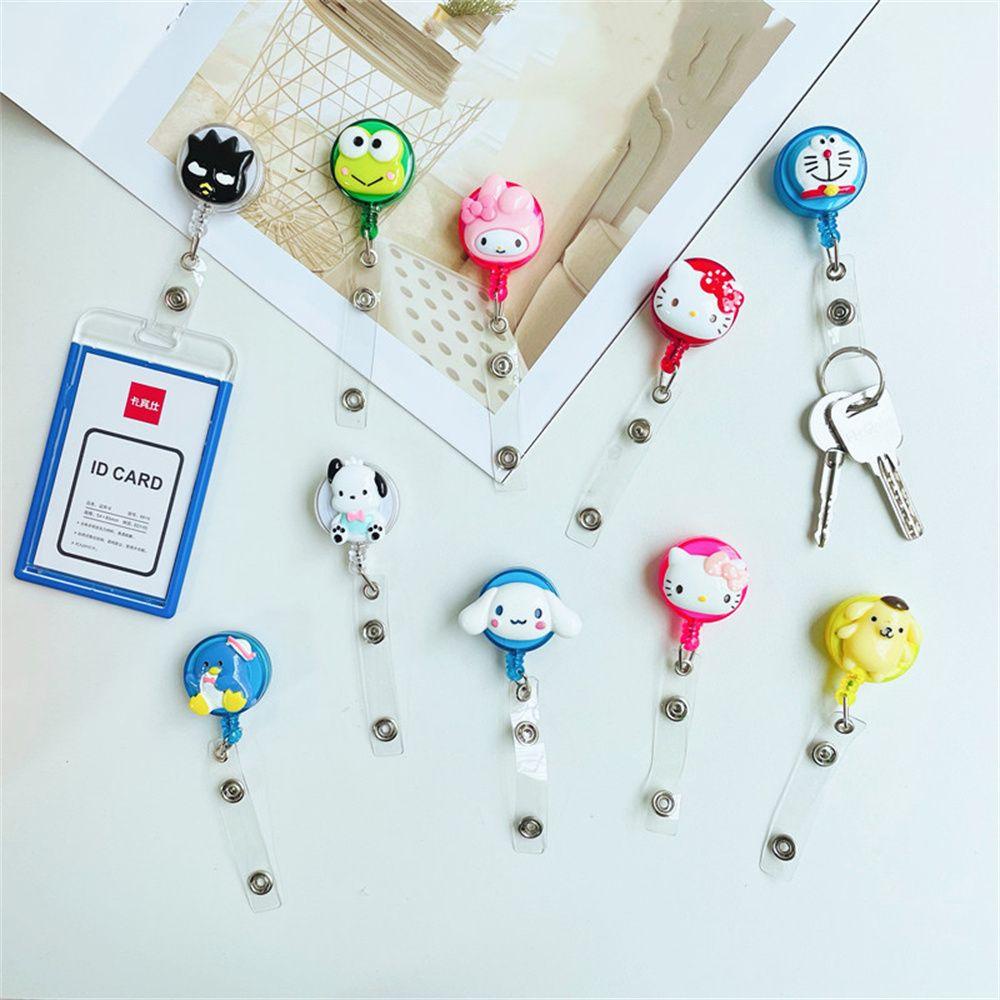 Kẹp Giữ Thẻ ID/Thẻ ID Có Thể Thu Gọn Hình Nhân Vật My Melody Dễ Thương Cho Học Sinh / Y Tá
