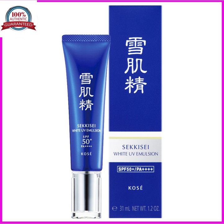 Nhũ Tương Dưỡng Ngày KOSE Sekkisei White UV Emulsion SPF50+