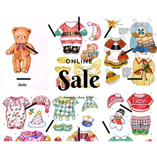 Set búp bê giấy _ gấu Holly