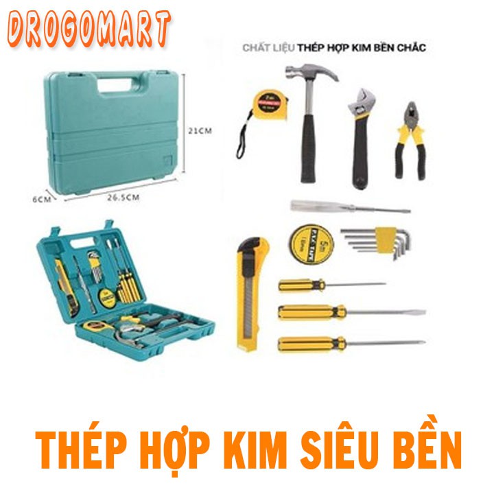 Bộ Dụng Cụ Sửa Chữa Đa Năng 16 Chi Tiết, Thép Hợp Kim Siêu Bền