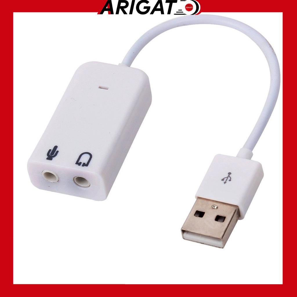 [Mã ELHACE giảm 4% đơn 300K] Dây Chuyển Usb Sang Âm Thanh Có Dây - CáP ChuyểN ĐổI Usb Ra Âm Thanh Cổng 3.5