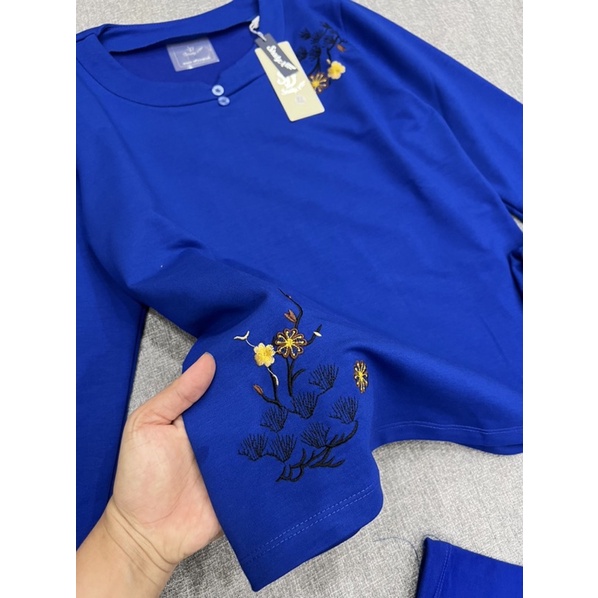 ⭐️Bộ Mặc Nhà Trung Niên Vải Da Cá Chéo Cao Cấp ⭐️Bộ Thu Đông Nữ Cotton Da Cá