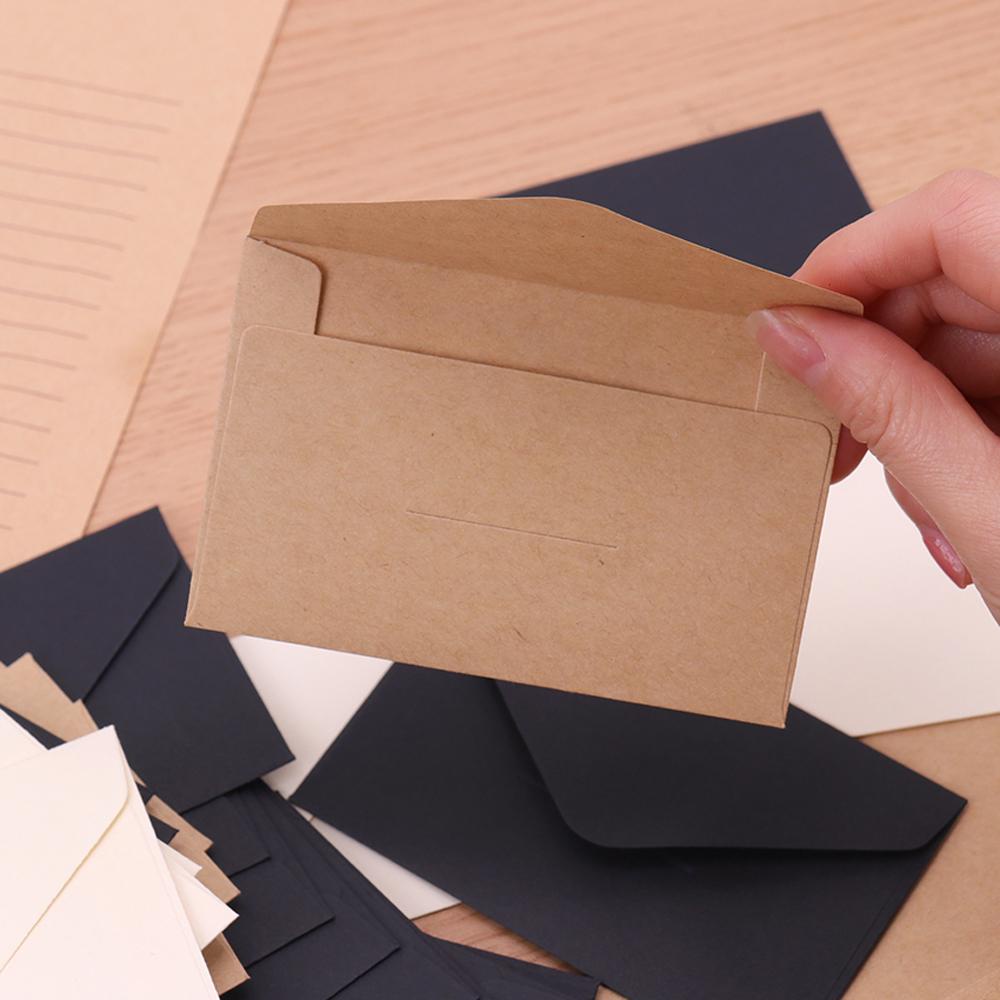 PEWANY Set 20 Thiệp Mời Bằng Giấy Kraft Màu Trắng Phong Cách Châu Âu