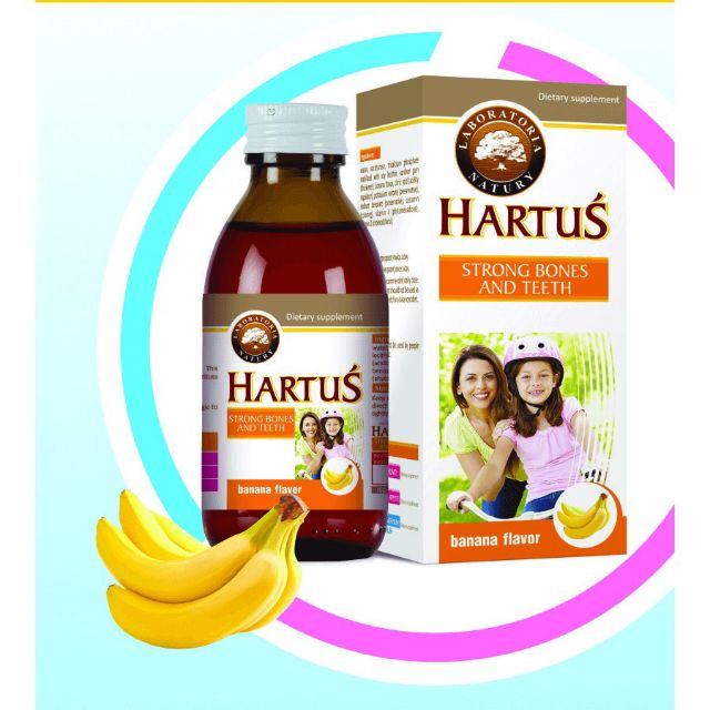 Hartus - Canxi sinh học bổ sung vitamin D3 và K giúp hấp thụ canxi tối đa dùng cho trẻ trên 4 tháng