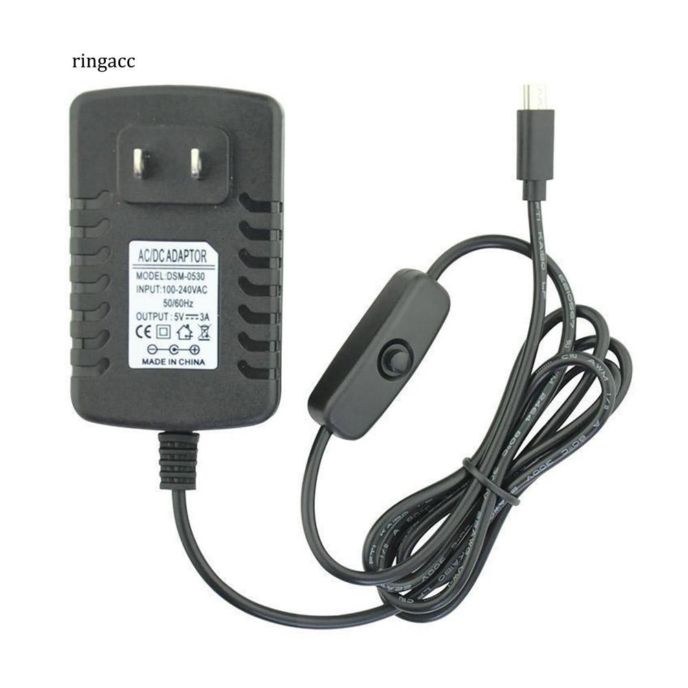 Bộ sạc nguồn DC Micro USB 5V 3A cho máy tính bảng điện thoại