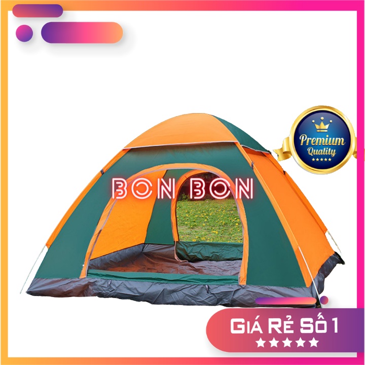 Lều Cắm Trại 2 Cửa Size To 2-3 Người Khung Chắc Loại 1 Đi Phượt Picnic Dã Ngoại Du Lịch Thiên Nhiên 2m x 1m5 x 1m1