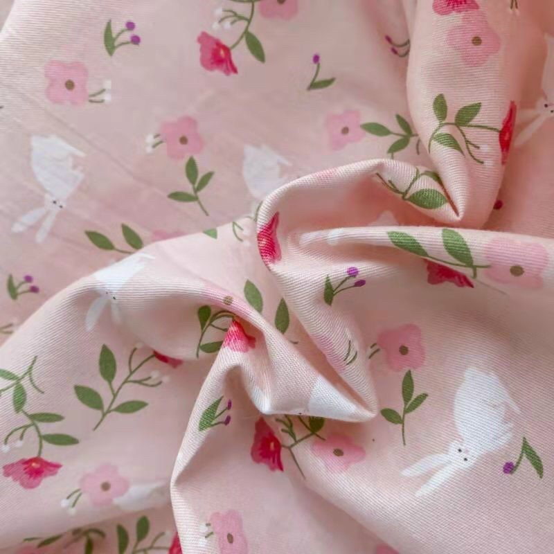 Set chăn ga và vỏ gối cotton living hoa nhí mát mịn