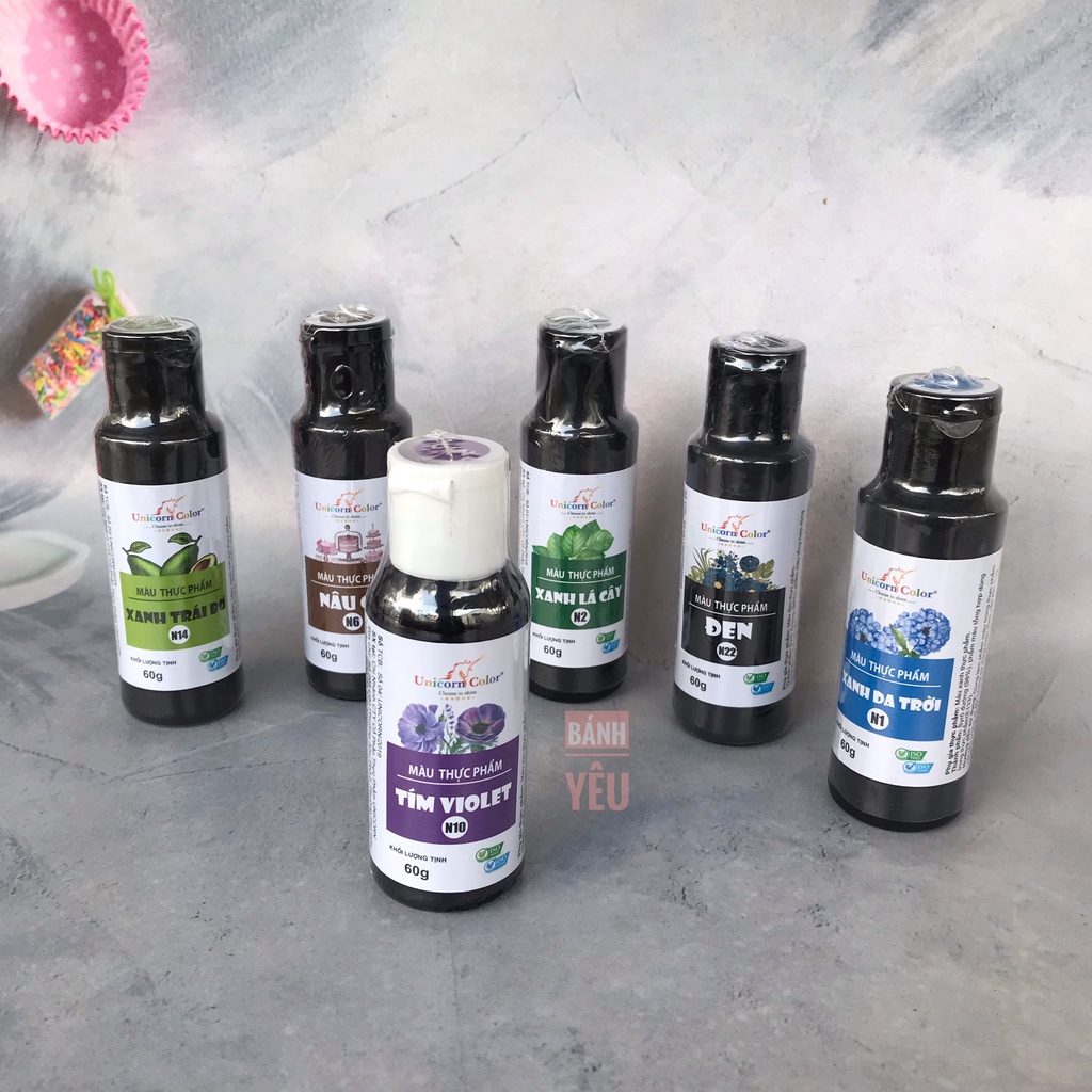 Màu Thực Phẩm/Màu Siro Bánh Kem Unicorn 60g