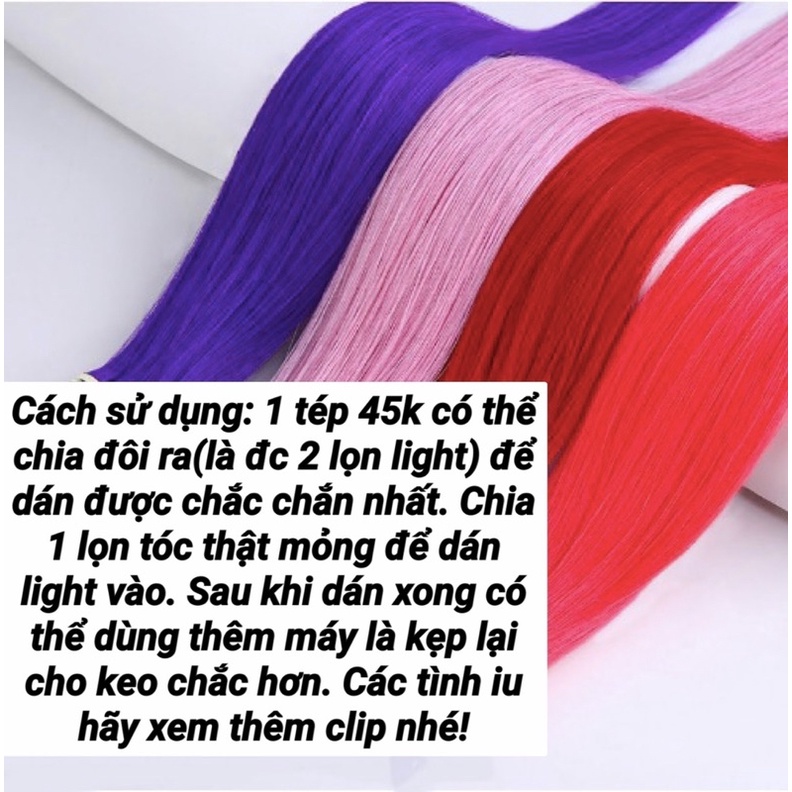 Tóc light dán chịu nhiệt hàng đẹp dễ dàng sử dụng