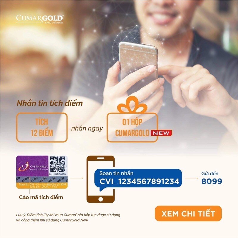 Viên uống CumarGold New (CHÍNH HÃNG) giảm đau, loét, bảo vệ niêm mạc dạ dày, giảm tác dụng phụ của hoá trị, xạ trị