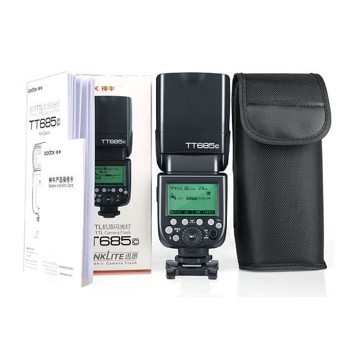 Đèn flash Godox TT685 cho Sony, Canon, Nikon, Fujifilm - Bảo hành 12 tháng