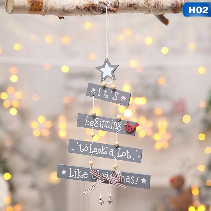 Christmas Tree Decorations Ornaments Christmas Creative Gifts Home Hangings Color Letter Pendants
