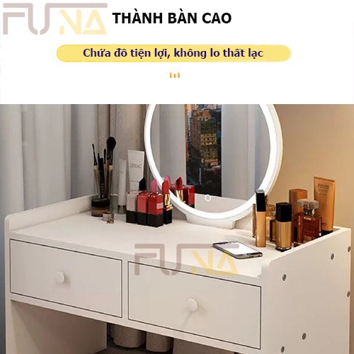 Bàn Trang Điểm Ngồi Bệt FUNA LED Cảm Ứng- AK12 (CÓ HƯỚNG DẪN LẮP ĐẶT, SẢN PHẨM BỌC XỐP CẨN THẬN)