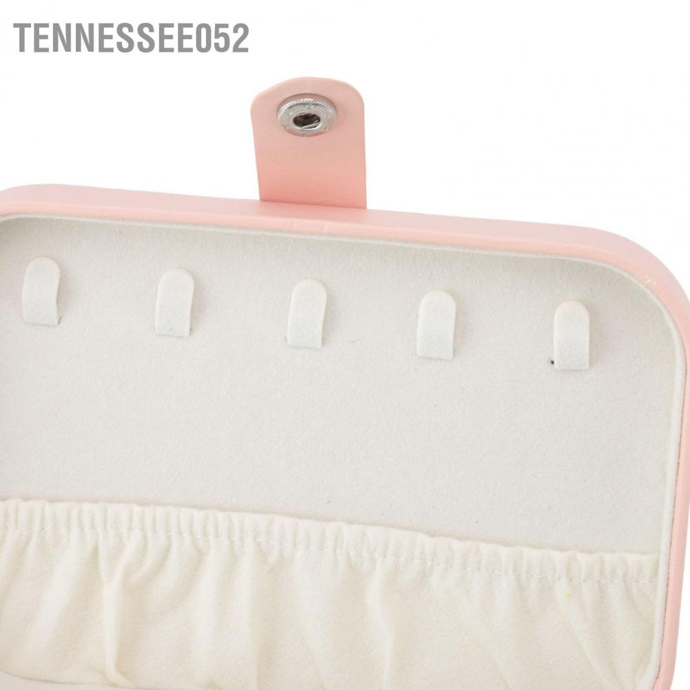 Hộp đựng trang sức đa năng chất liệu da pu màu hồng kèm khóa có thể điều chỉnh tiện lợi