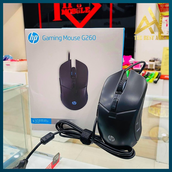 Chuột Máy Tính Laptop PC Gaming Chơi Game HP G260 Đèn LED 7 Màu RGB - Chuột Có Dây Mouse Gameming