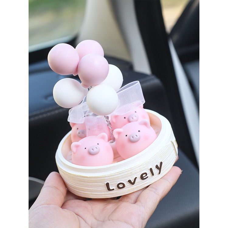 Phụ Kiện Ô Tô Decoroto Trang Trí Taplo Xe Hơi Bàn Làm Việc Bàn Học Phòng Khách Mô Hình 4 Heo Con Lovely Cực Xinh Giá Rẻ