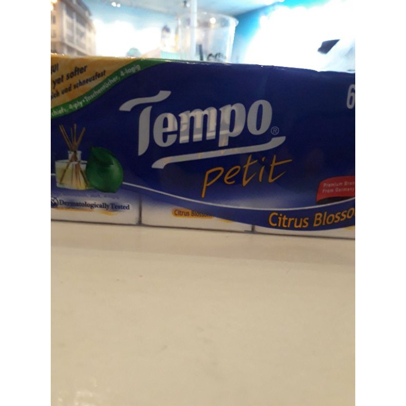 (Lốc 6) Combo 5 lốc Khăn giấy Tempo Petit Icy Menthol (Lốc 6 gói)bạc hà, chanh sả, gỗ táo